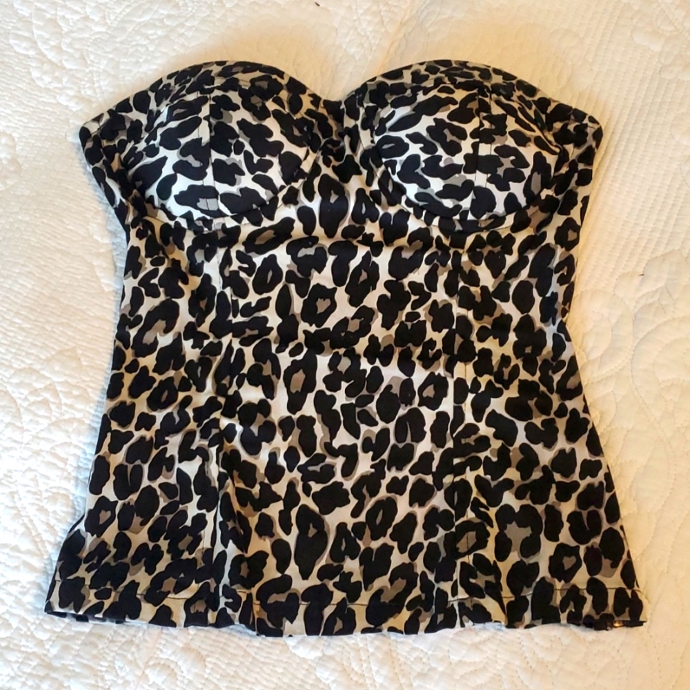 Cheetah corset top
